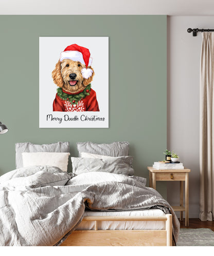 Canvas Wall Art - Merry Doodle Christmas