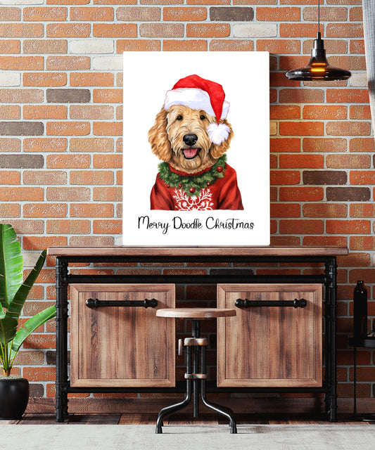 Canvas Wall Art - Merry Doodle Christmas