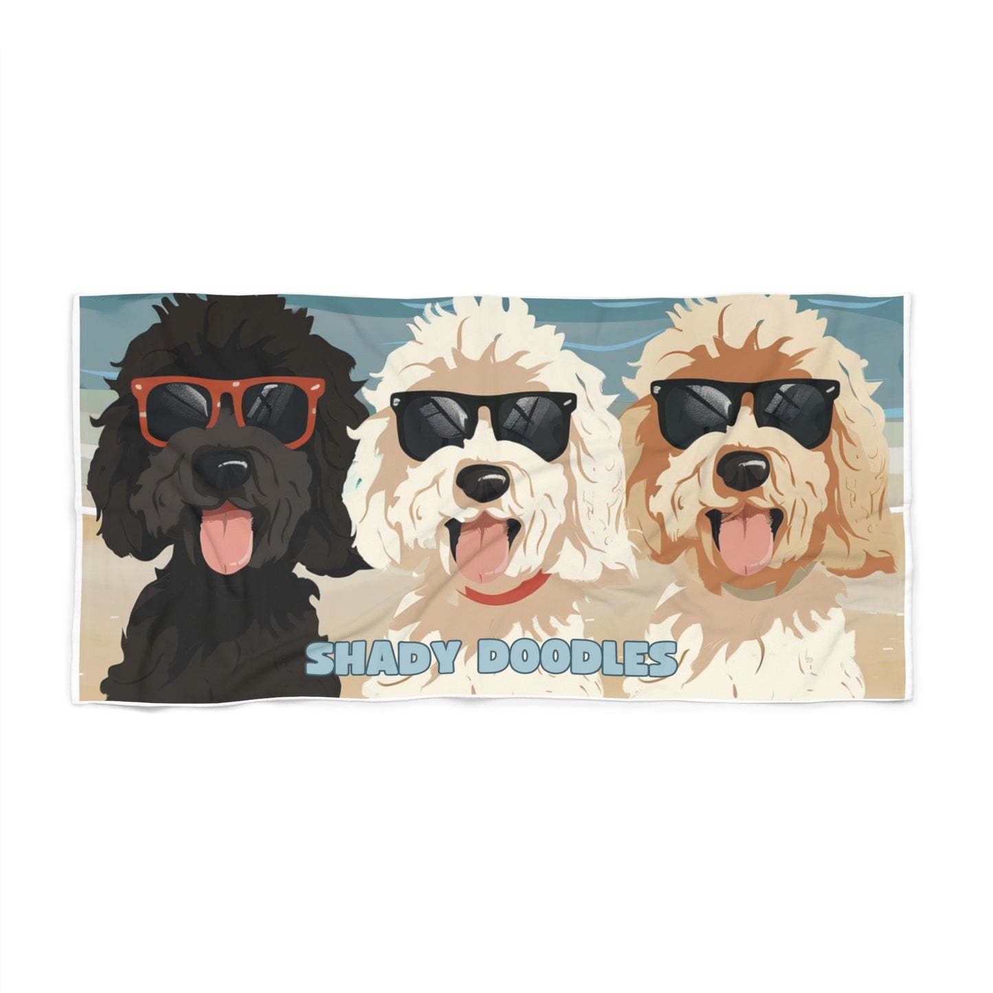 Goldendoodle Beach Towel for Dog Lover Gift for Summer Beach Towel for Doodle Pool Towel for Labradoodle Gift for Swimmer Towel for Beach