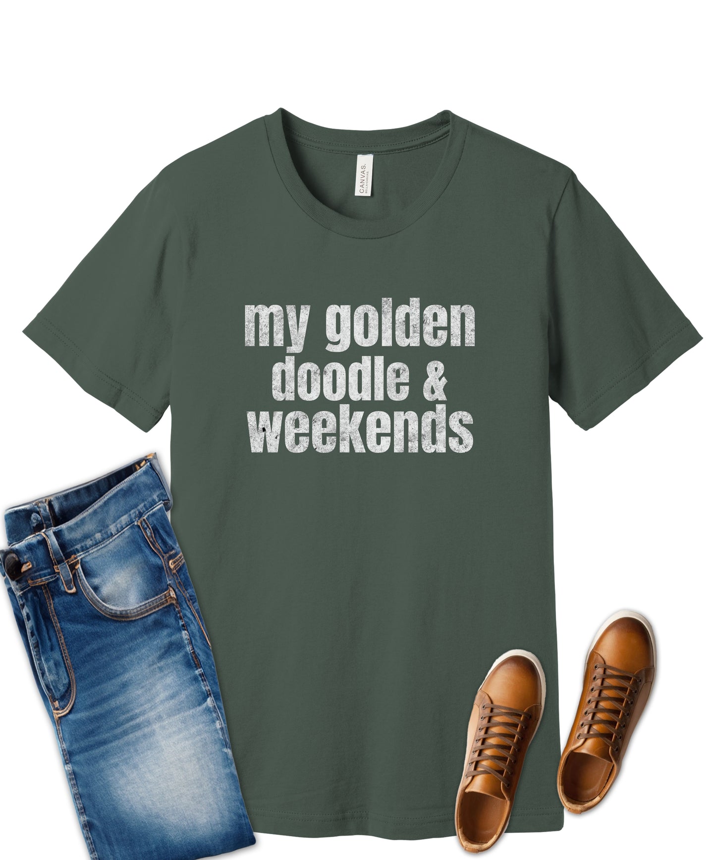 My Goldendoodle and Weekends