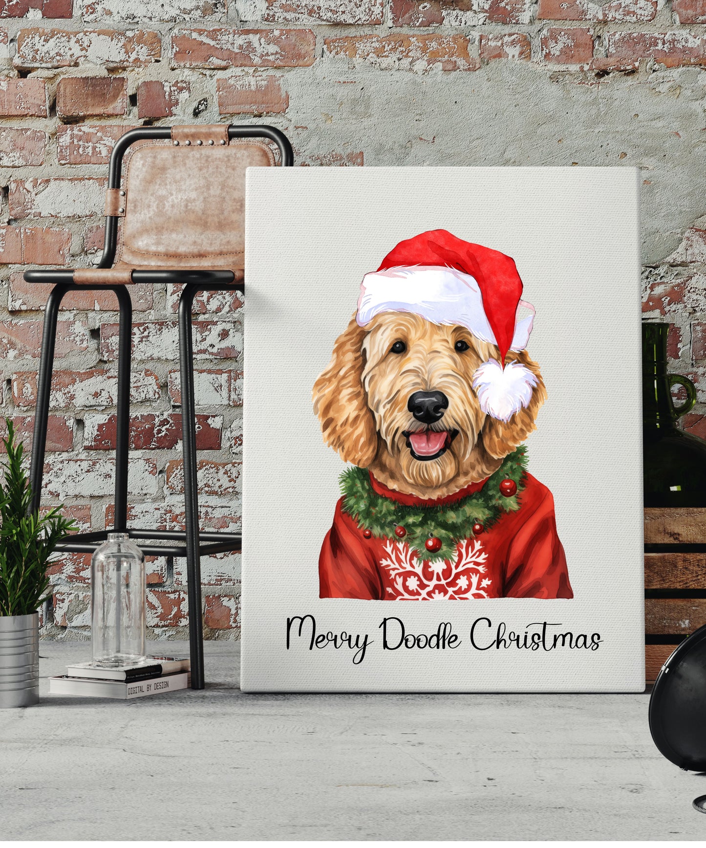 Canvas Wall Art - Merry Doodle Christmas