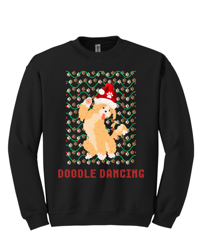 Dancing Doodle Goldendoodle Ugly Sweater