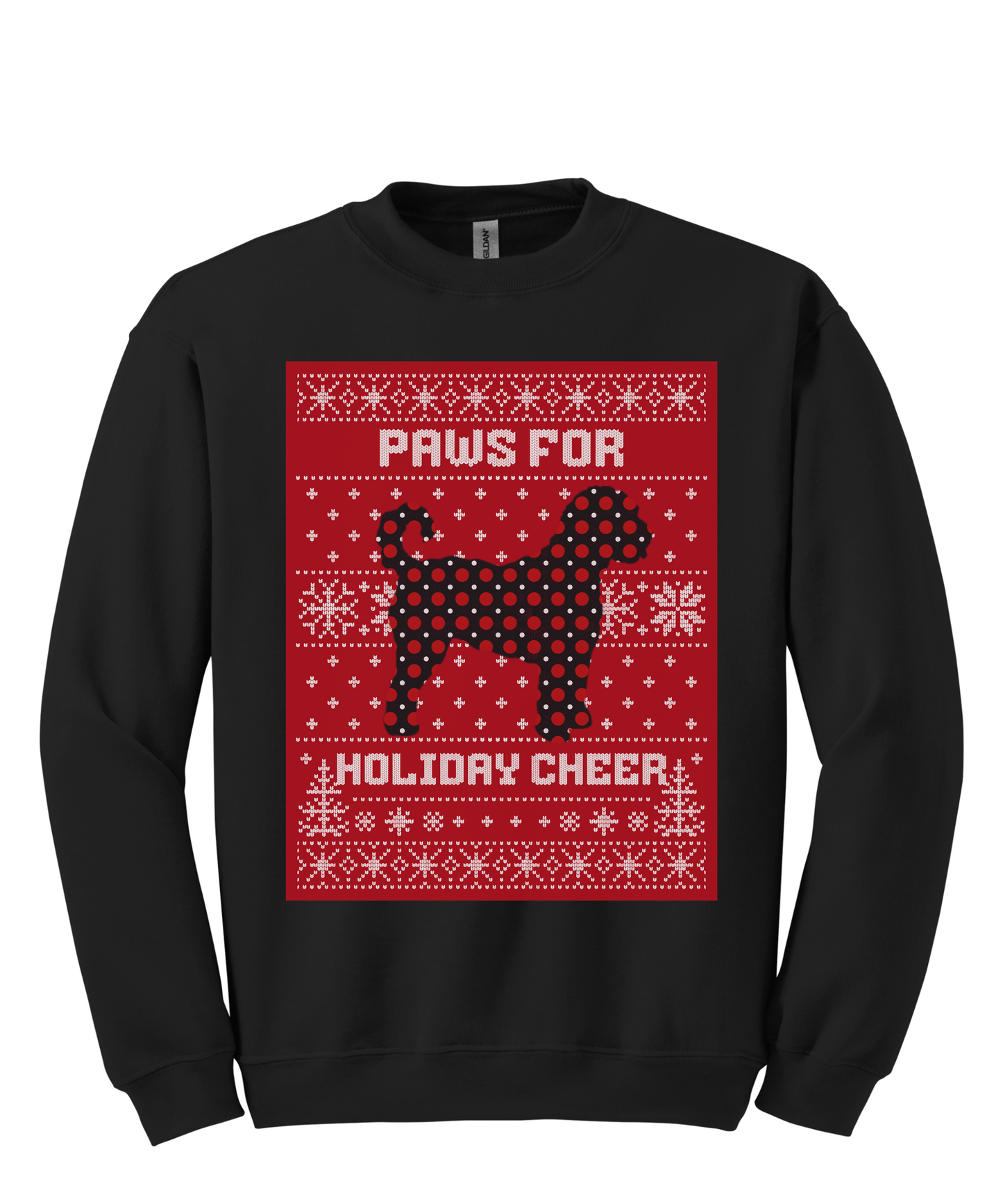 Paws For Holiday Cheer Goldendoodle Ugly Sweater